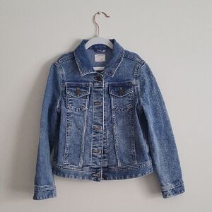 Crewcuts Classic Blue Denim Jacket Girls M Size 8-9